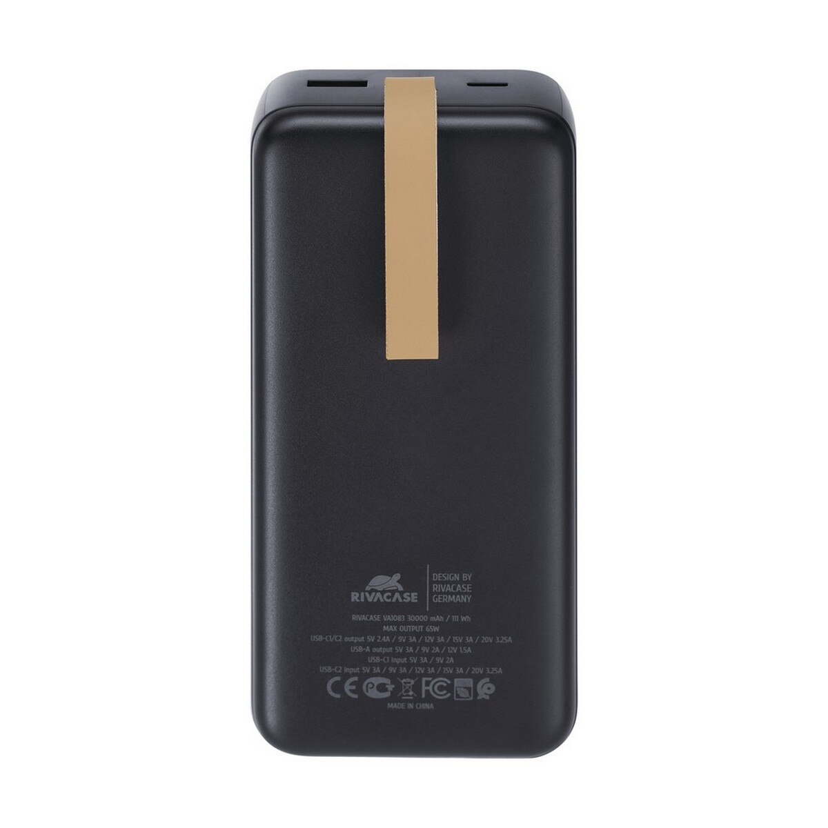 Powerbank Rivacase 30.000mAh - 65W Laptop Charger - Preto Preto-5