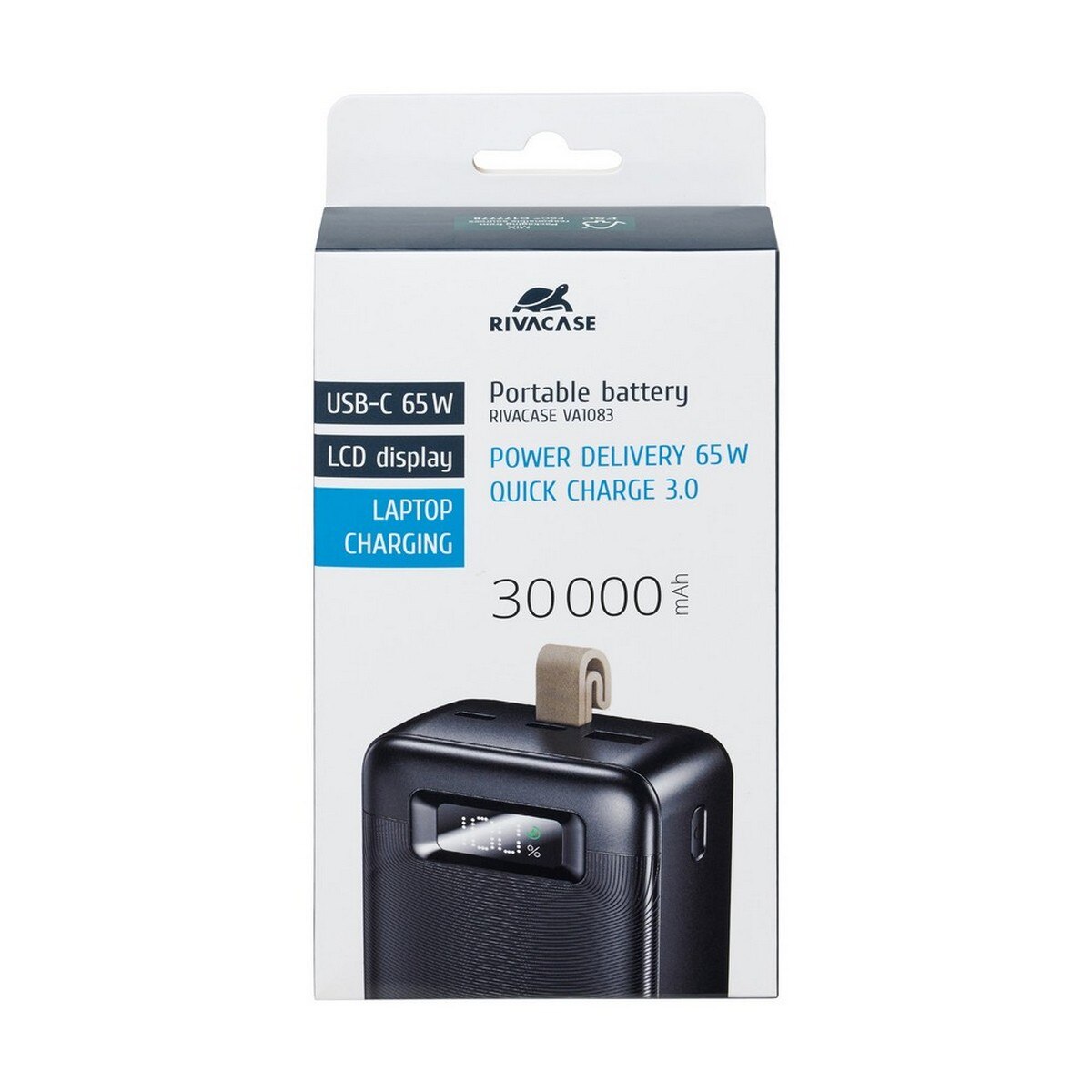 Powerbank Rivacase 30.000mAh - 65W Laptop Charger - Preto Preto-14