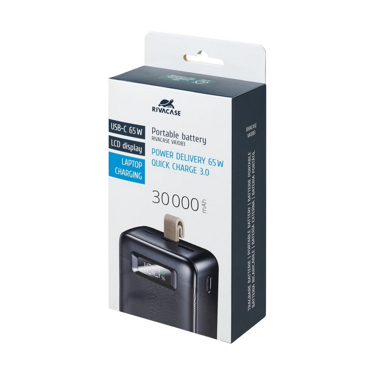 Powerbank Rivacase 30.000mAh - 65W Laptop Charger - Preto Preto-16