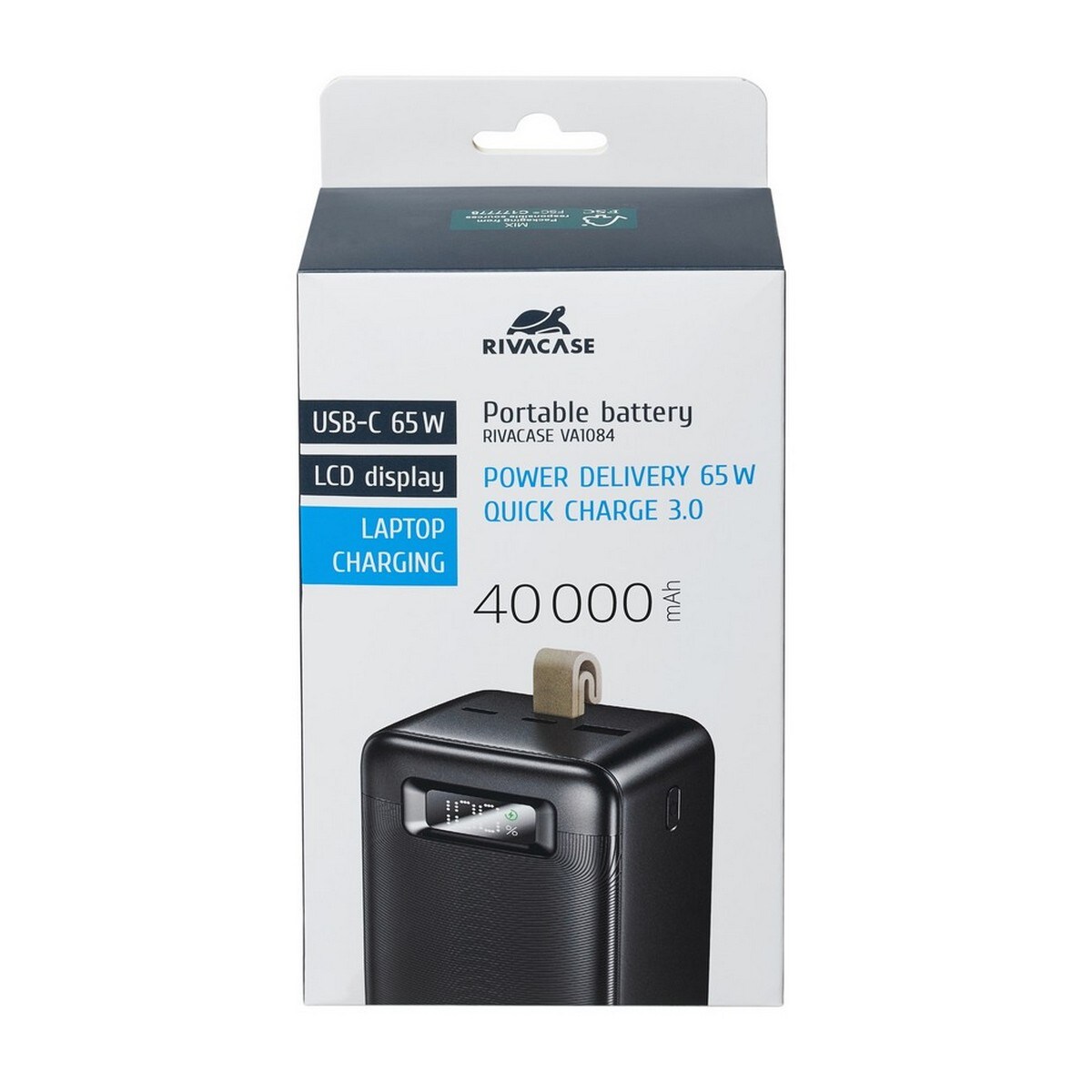 Powerbank Rivacase 40.000mAh - 65W Laptop Charger - Preto 20