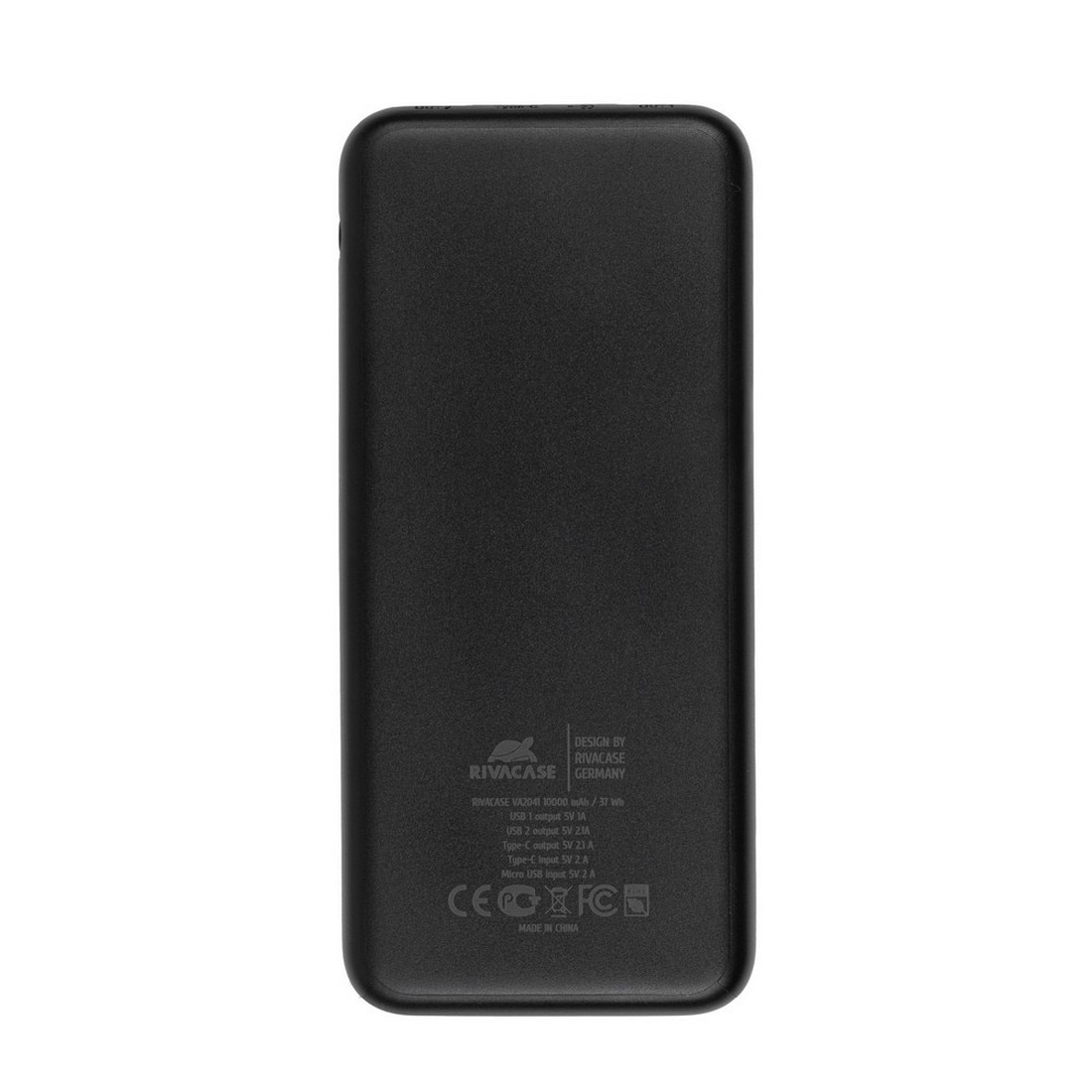 Powerbank Rivacase 10000 mAh) Bateria Portátil com Cabo Incluido - Preto Preto-3