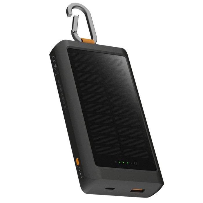 Imagem 0 de Powerbank Xtorm 15W Go2 10000 mAh Solar e Corrente - Preto Carvão