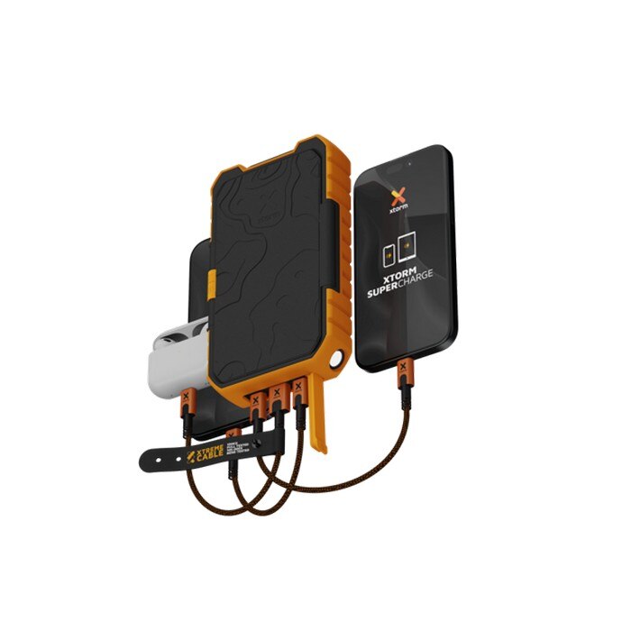 Powerbank Xtorm Rugged 10000 mAh 20W Solar - Preto e Laranja Preto / Laranja-4