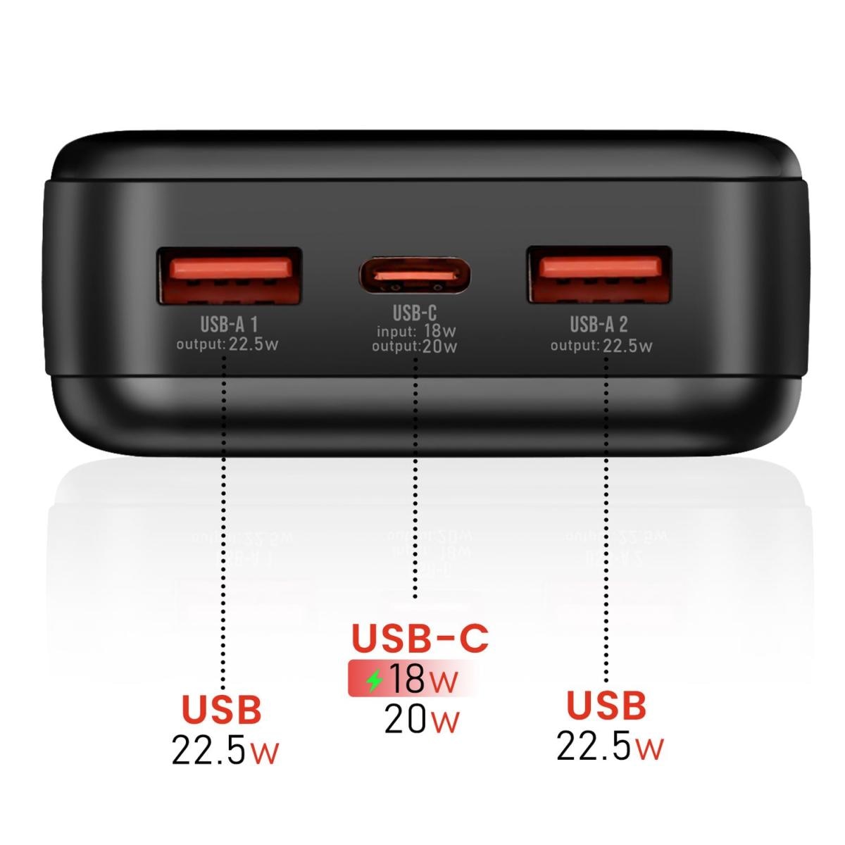 Power Bank Power Line II Swissten 20.000 mAh 3