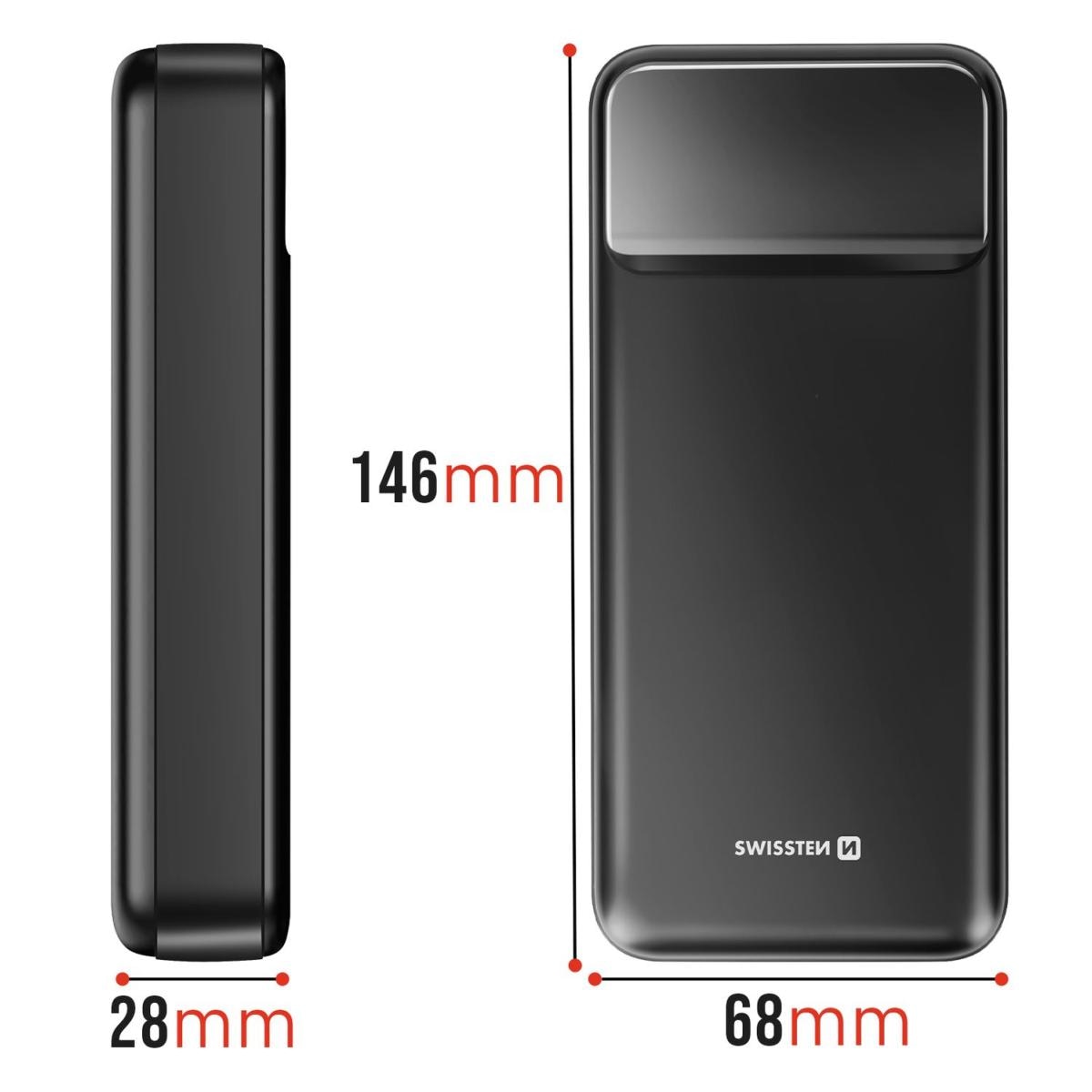 Power Bank Power Line II Swissten 20.000 mAh 4