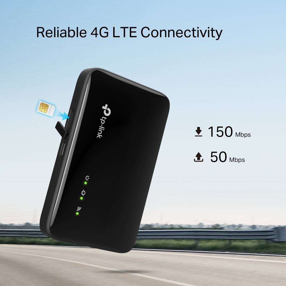 Hotspot Móvel TP-Link M7005 AX287 Dual-Band WiFi 6 4G LTE Preto-6
