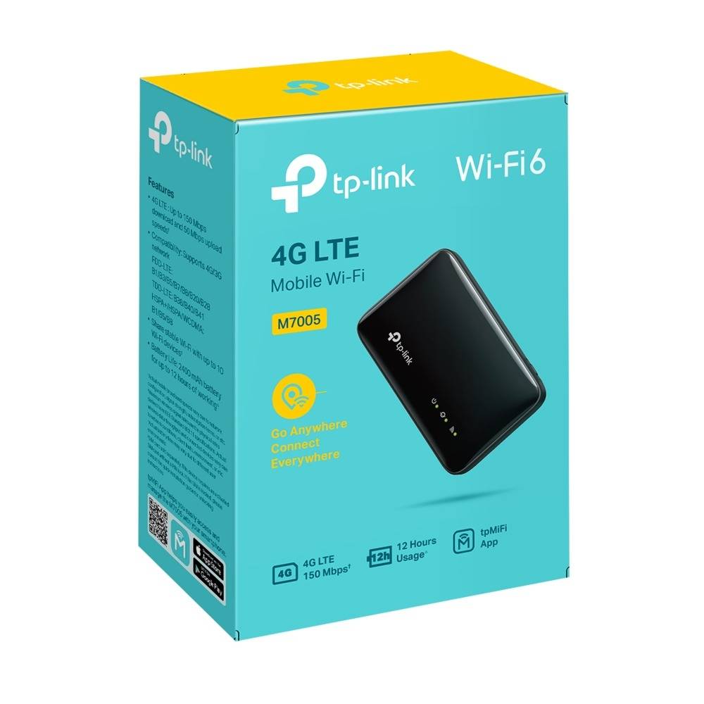 Hotspot Móvel TP-Link M7005 AX287 Dual-Band WiFi 6 4G LTE Preto-9