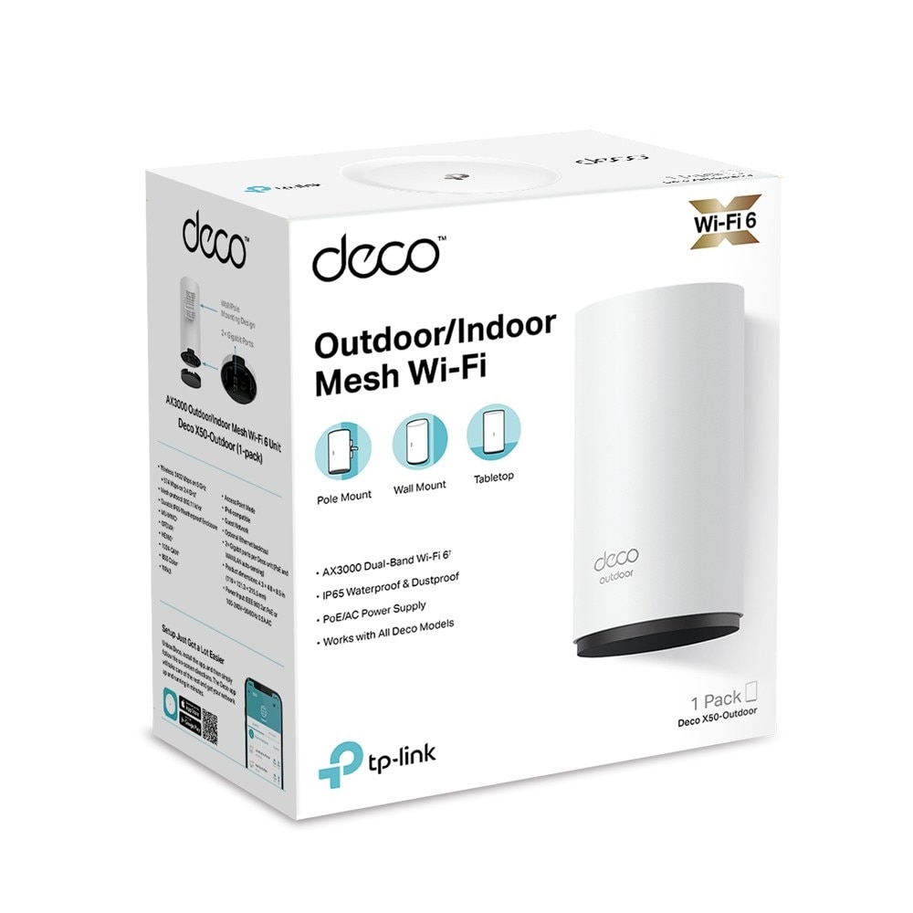 Sistema TP-LINK AX3000 Exterior-Interior Rede Mesh Doméstica WiFi 6 Branco-2