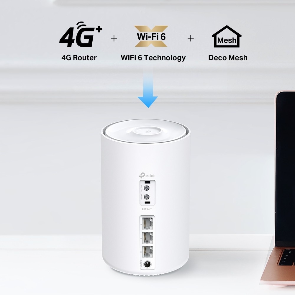 Sistema TP-LINK Gateway 4G+ AX1500 Whole Home Mesh WiFi 6 Branco-6