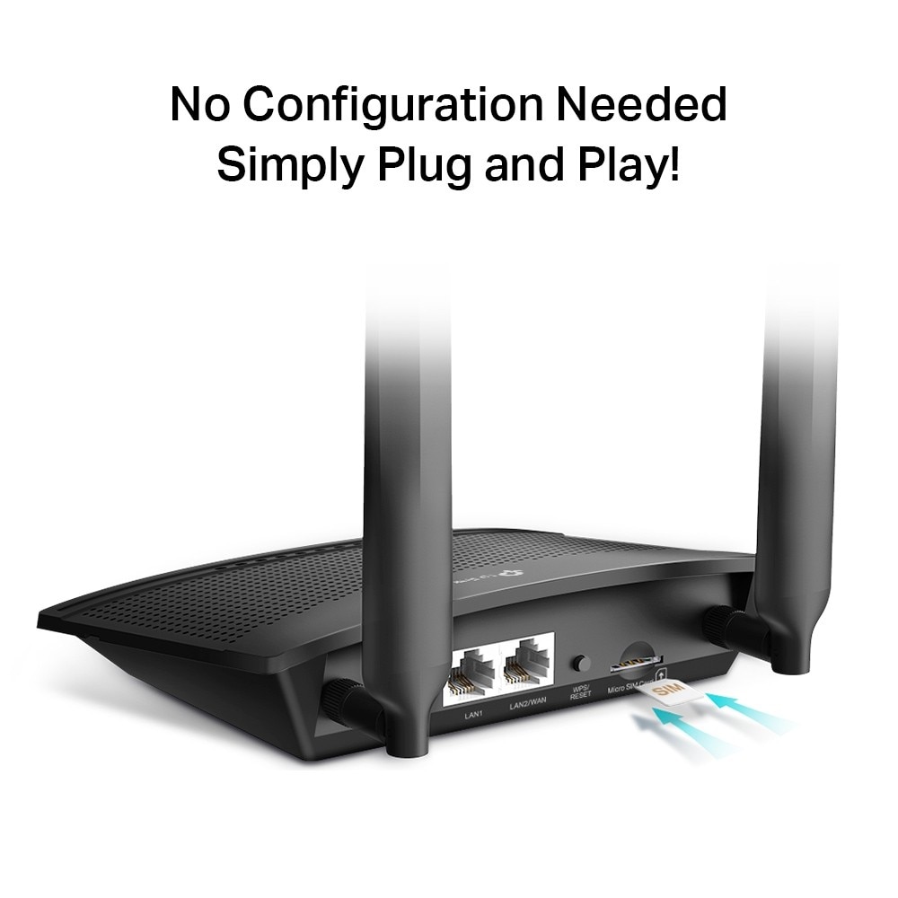Router TP-LINK 300 Mbps Wireless N 4G LTE Preto-3
