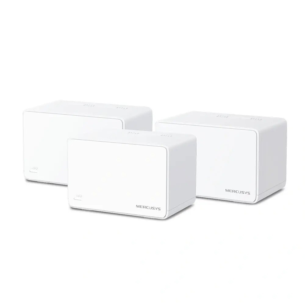 Imagem 0 de Sistema Router Mesh Mercusys Halo H80X AX3000 Dual-Band WiFi 6 Gigabit (Pack-3)