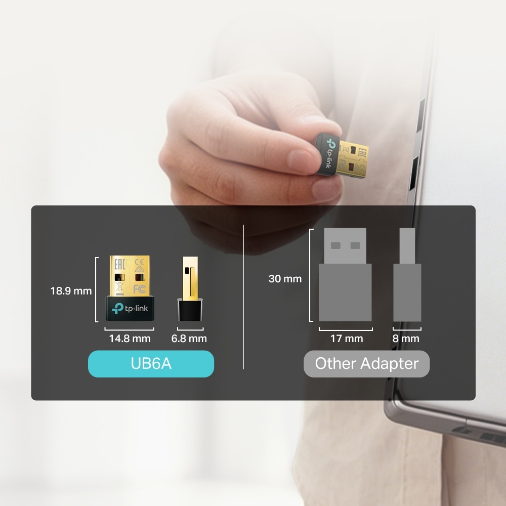 Adaptador TP-Link UB6A Nano USB Bluetooth 6.0 5