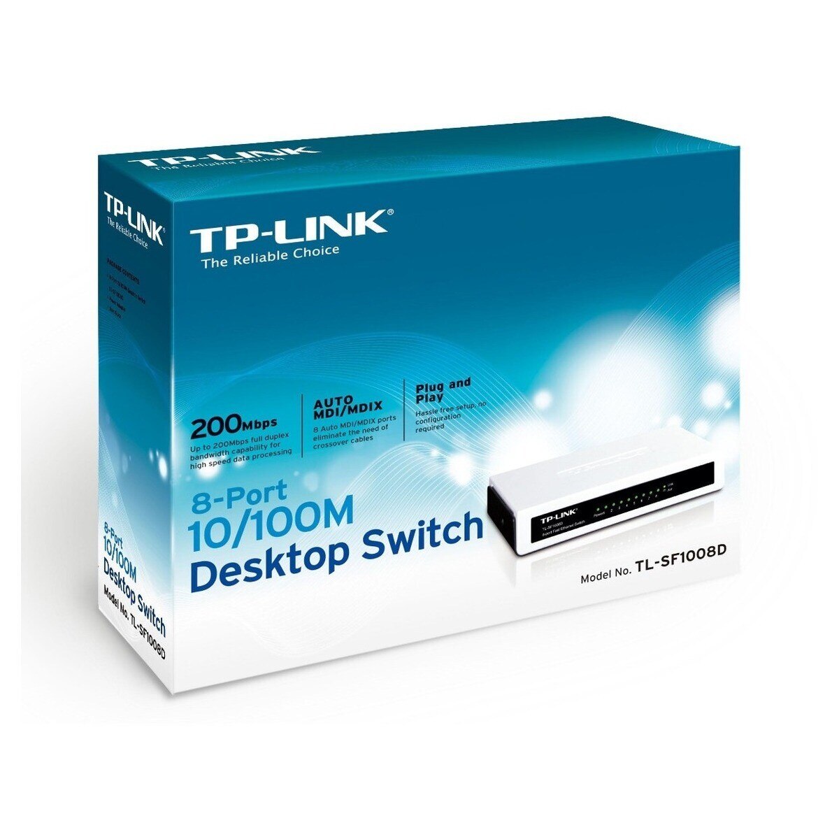 Switch TP-Link TL-SF1008D - 10/100, 8P 4
