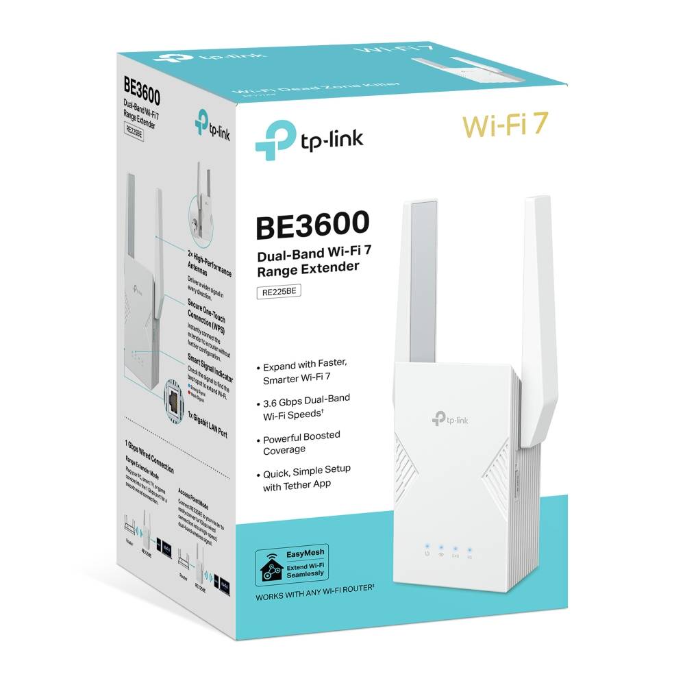Range Extender TP-Link RE225BE BE3600 Dual-Band Wi-Fi 7 Branco-8