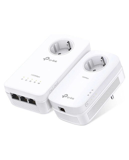 Imagem 0 de Powerline TP-LINK TL-WPA8631P KIT AV1300 Wi-Fi, AC Gigabit  - Branco