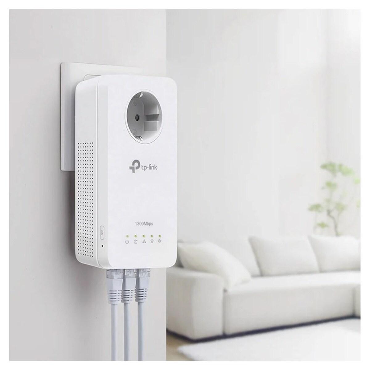 Powerline TP-LINK TL-WPA8631P KIT AV1300 Wi-Fi, AC Gigabit - Branco Branco-3