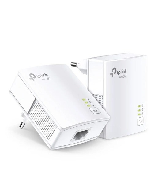 Imagem 0 de Powerline TP-Link TL-PA7017 AV1000 Gigabit, 2 Uni. - Branco