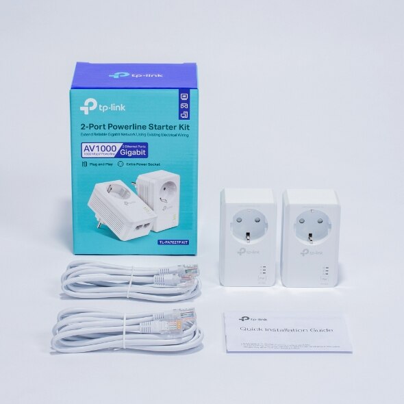 Kit Powerline AV1000 com 2 Portas Gigabit e Tomada Integrada (Pack de 2) 8