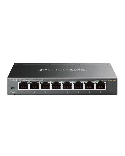 Imagem 0 de Switch Desktop TP-Link TL-SG108S, 8 portas (10/100/1000 Mbps) - Preto