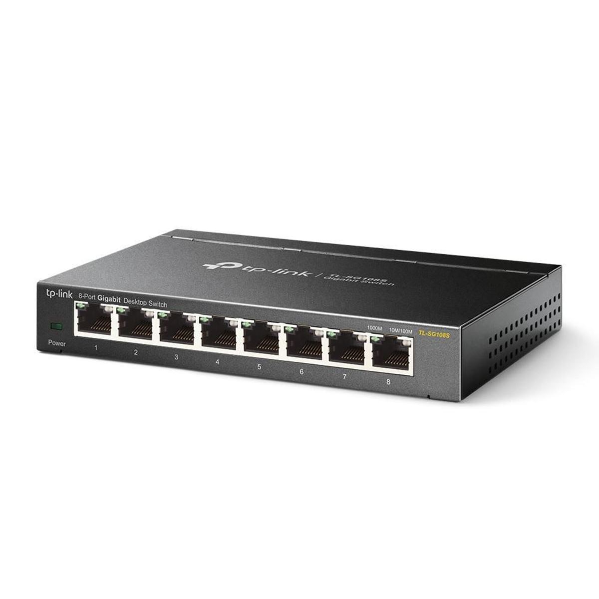 Switch Desktop TP-Link TL-SG108S, 8 portas (10/100/1000 Mbps) - Preto Preto-2