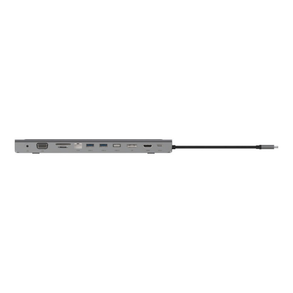 Base Dock Connect USB-C Multiporta 11 em 1 Cinzento-3