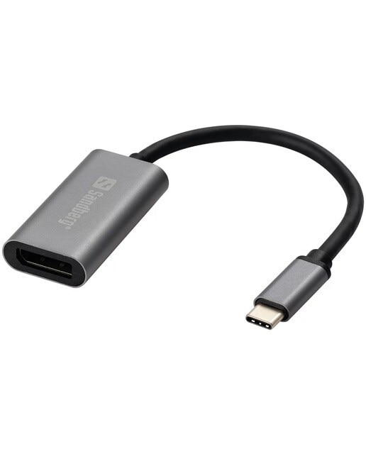 Imagem 0 de Adaptador Sandberg USB-C para DisplayPort Link - Alumínio