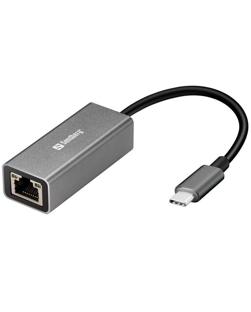 Imagem 0 de Adaptador Sandberg USB-C para Rede - Alumínio