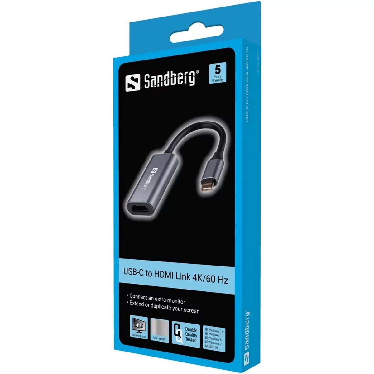 Adaptador Sandberg USB-C para HDMI - Alumínio 2