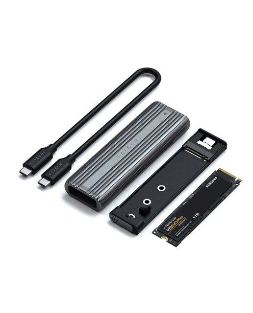 Caixa de Proteção para SSD USB-C NVME e SATA Satechi - Cinzento Sideral 1