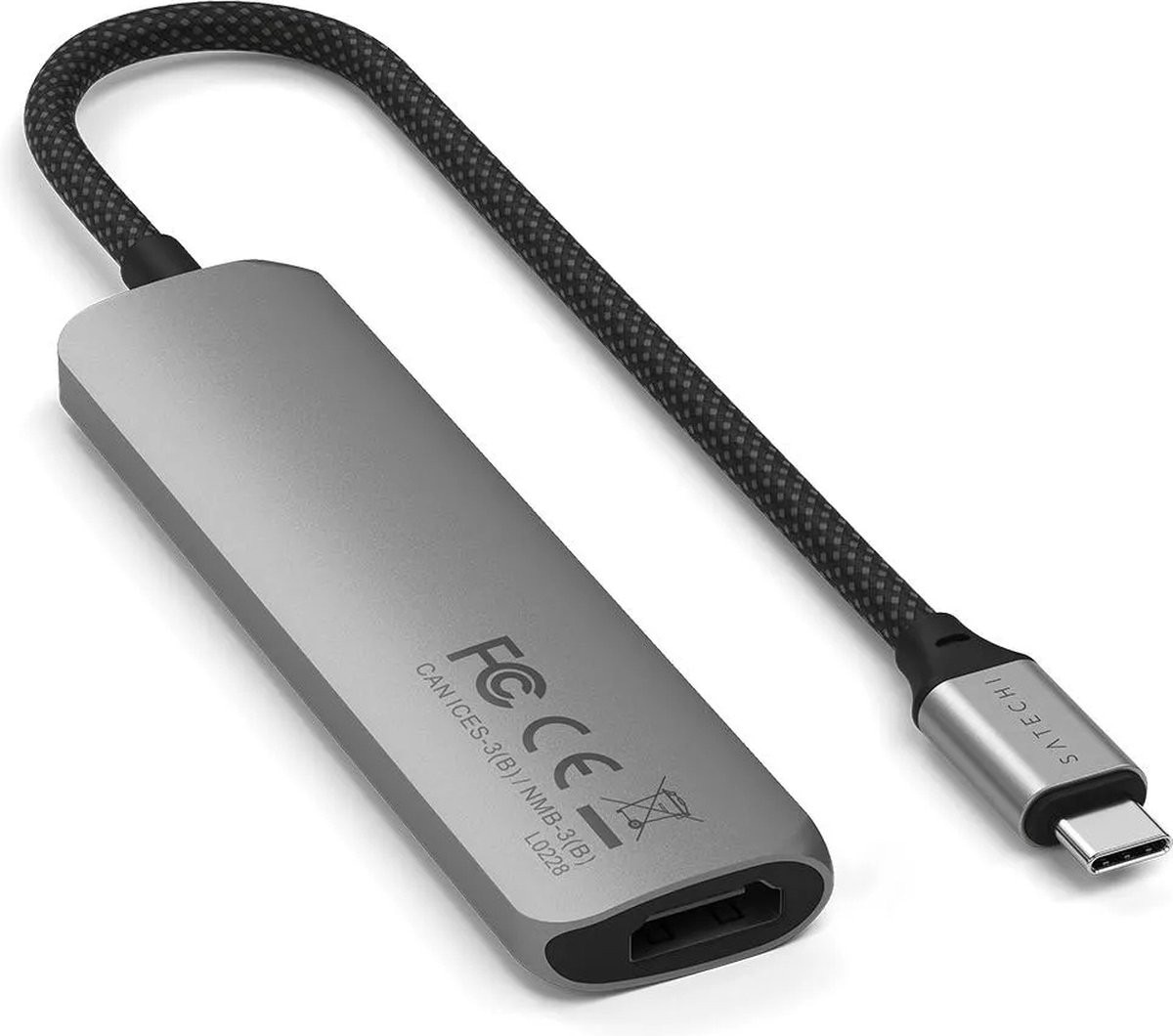 Hub Multiportas Satechi 4 em 1 USB-C Slim - Cinzento 3