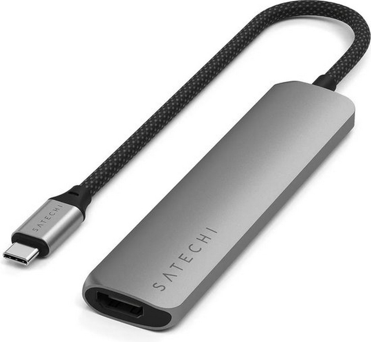 Hub Multiportas Satechi 6 em 1 USB-C Slim 10000 Mbit/s - Cinzento 1