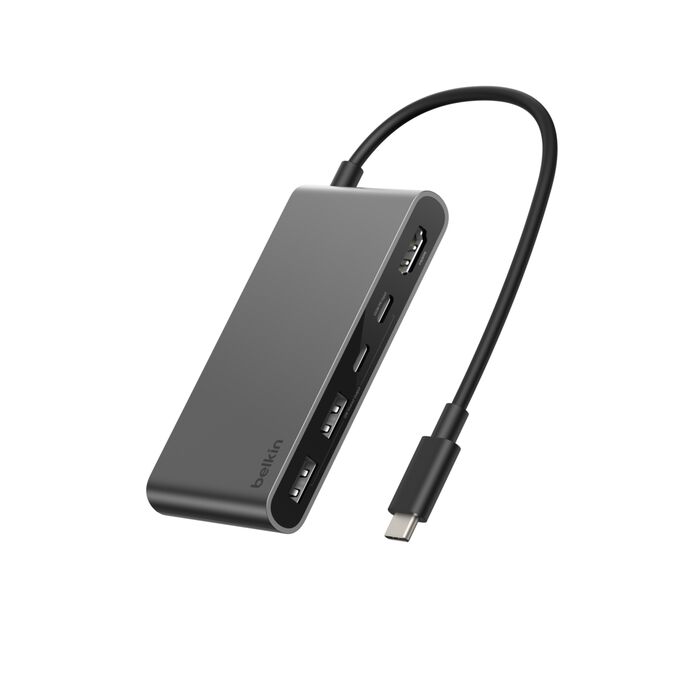 Hub Belkin USB-C de 5 Portas com Duas USB-C Cinzento-2