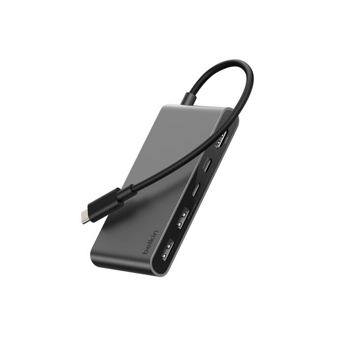 Hub Belkin USB-C de 5 Portas com Duas USB-C Cinzento-4