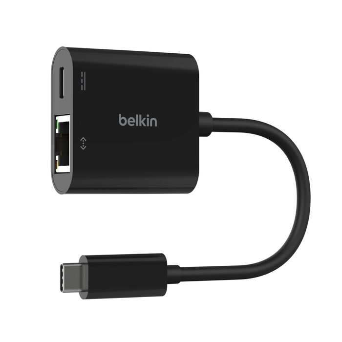 Adaptador Belkin USB-C a Ethernet + Carga de 100 W Preto-2