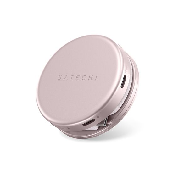 Adaptador Satechi OntheGo 5 em 1 Multiportas - Rosa Blush Blush-3