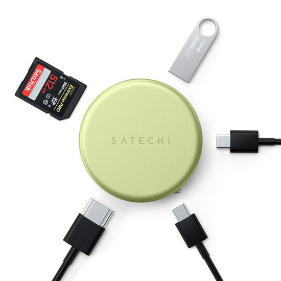 Adaptador Satechi OntheGo 5 em 1 Multiportas - Citrus 2