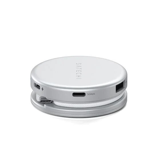 Adaptador Satechi OntheGo 5 em 1 Multiportas - Silver Silver-6