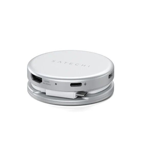 Adaptador Satechi OntheGo 5 em 1 Multiportas - Silver Silver-8