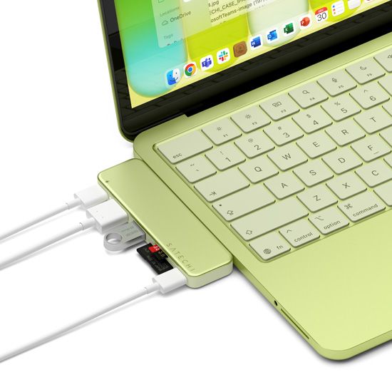 Hub Satechi USB?C 6 em 1 para Surface e MacBook Neo - Citrus 6
