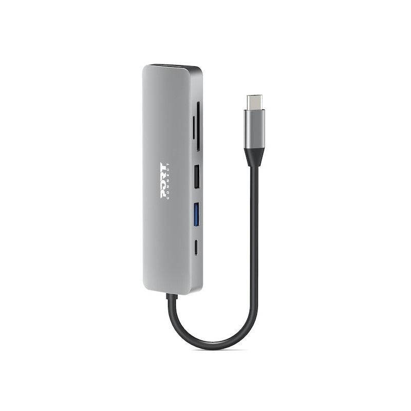 Docking Station PORT Mobile Type C Travel 5 em 1 4K 100W 1