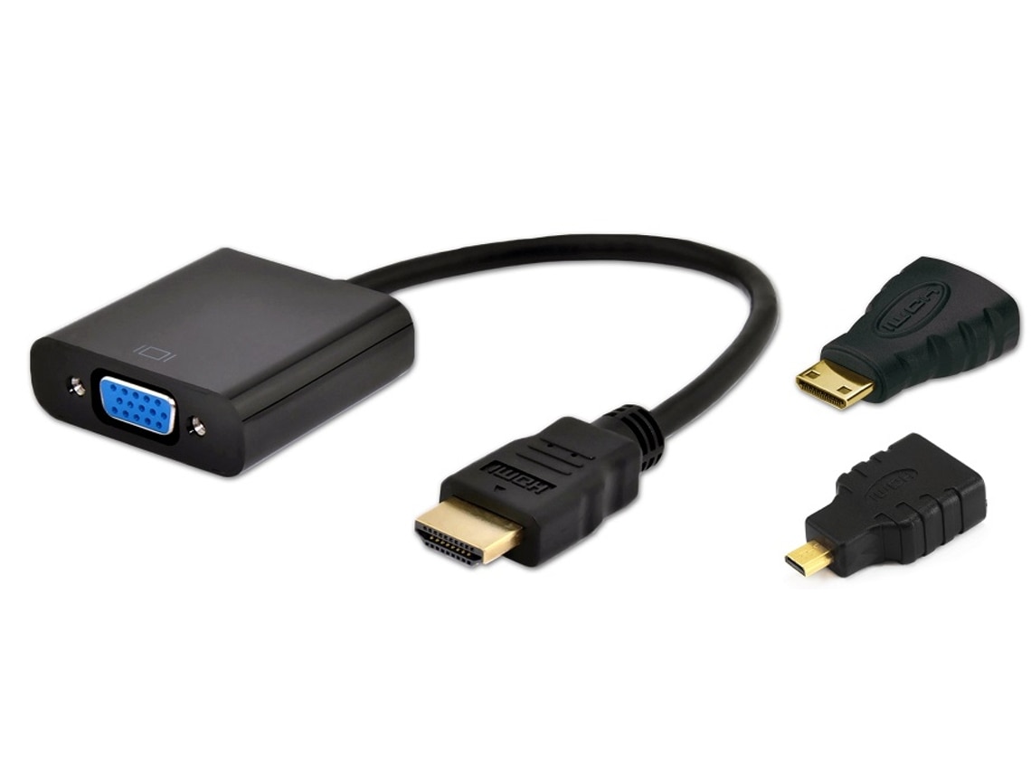 Cabo Lorenz Bell HDMI VGA com adaptador Micro Mini H 1