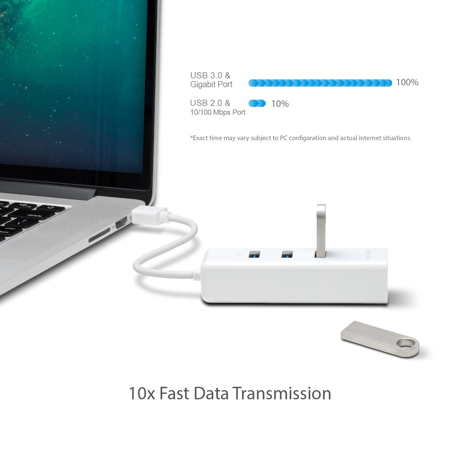 Adaptador USB TP-Link Gigabit Ethernet - 3 USB 3