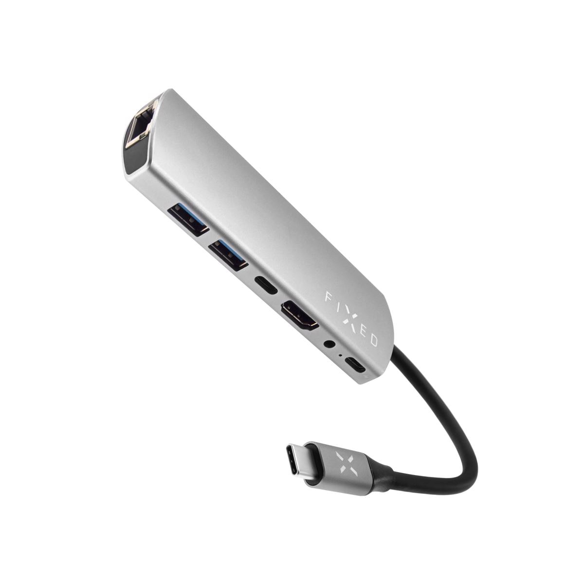Adaptador FIXED HUB 7IN1 Aluminio com Interface USB-C. RJAU, Tablets 2