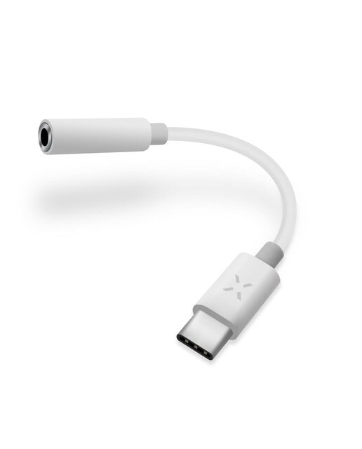 Adaptador FIXED USB-C M / Jack 3.5mm St F - Branco 1