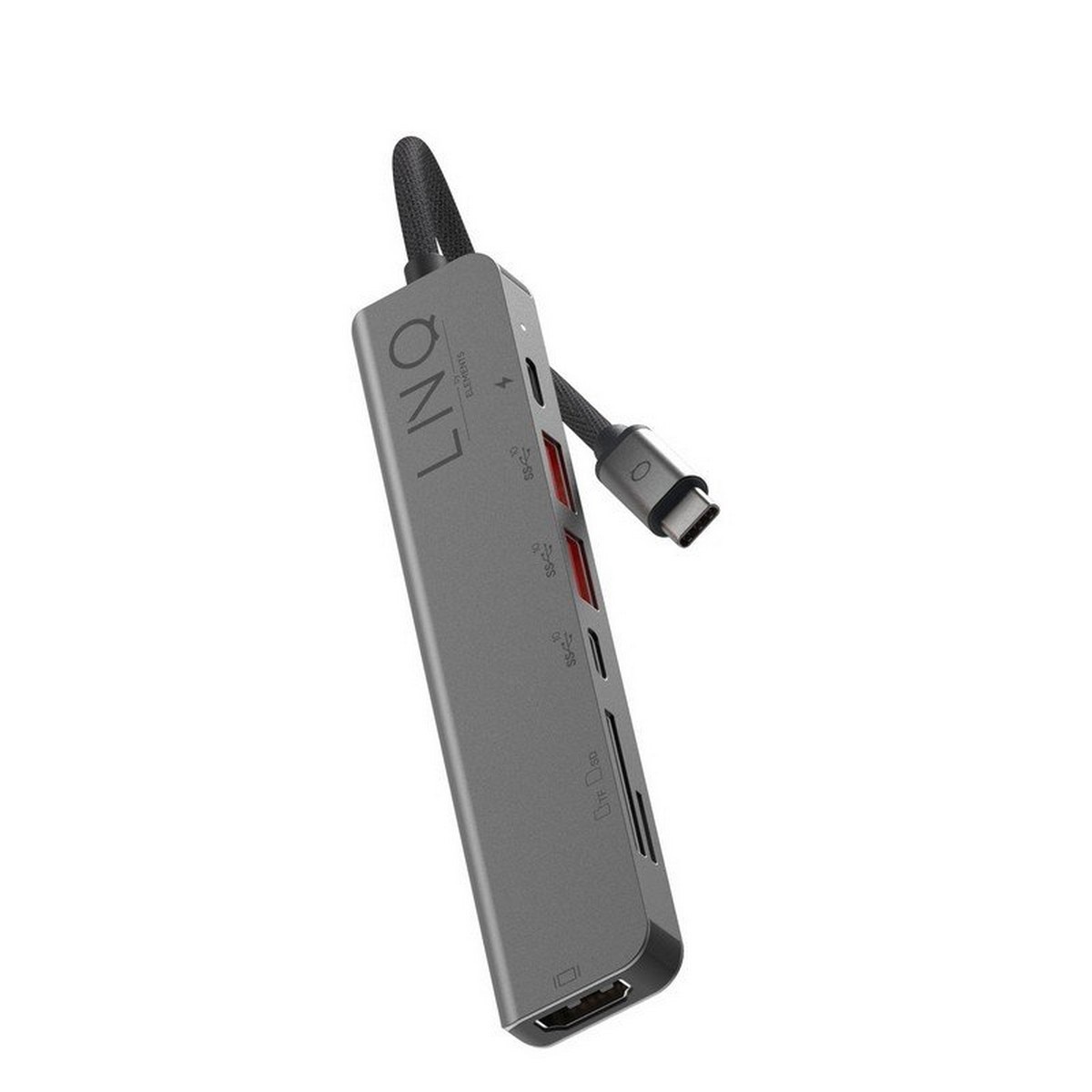 Hub Linq 7 em 1 PRO USB-C Multiport - Cinzento 2
