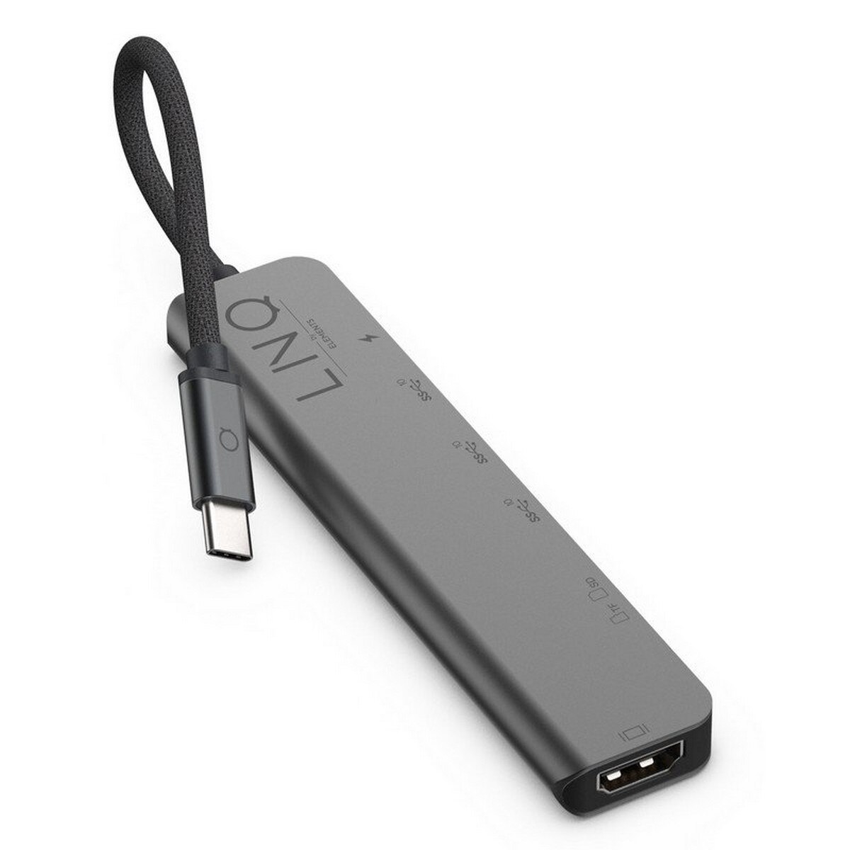 Hub Linq 7 em 1 PRO USB-C Multiport - Cinzento 3