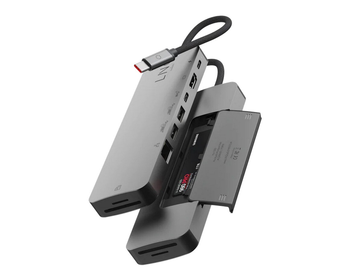 Hub Linq USB-C 9in1: 10Gbps Multiport Hub with PD, 4K HDMI, NVMe M2 SSD, SD4.0 Card Reader and 2.5Gbe Ethernet 4