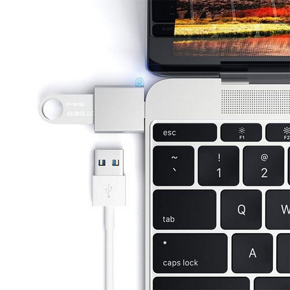 Adaptador Satechi USB-C para USB3 - Prateado 3