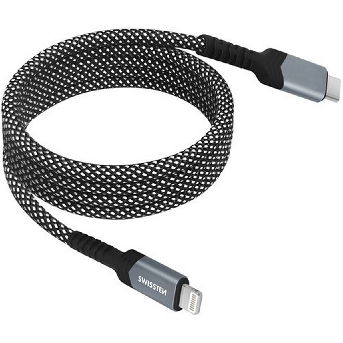 Cabo Magnético Swissten USB-C para Lightning 1m - Preto 2