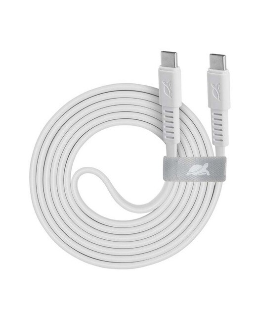 Cabo Rivacase USB-C para USB-C, 1,2m - Branco 1